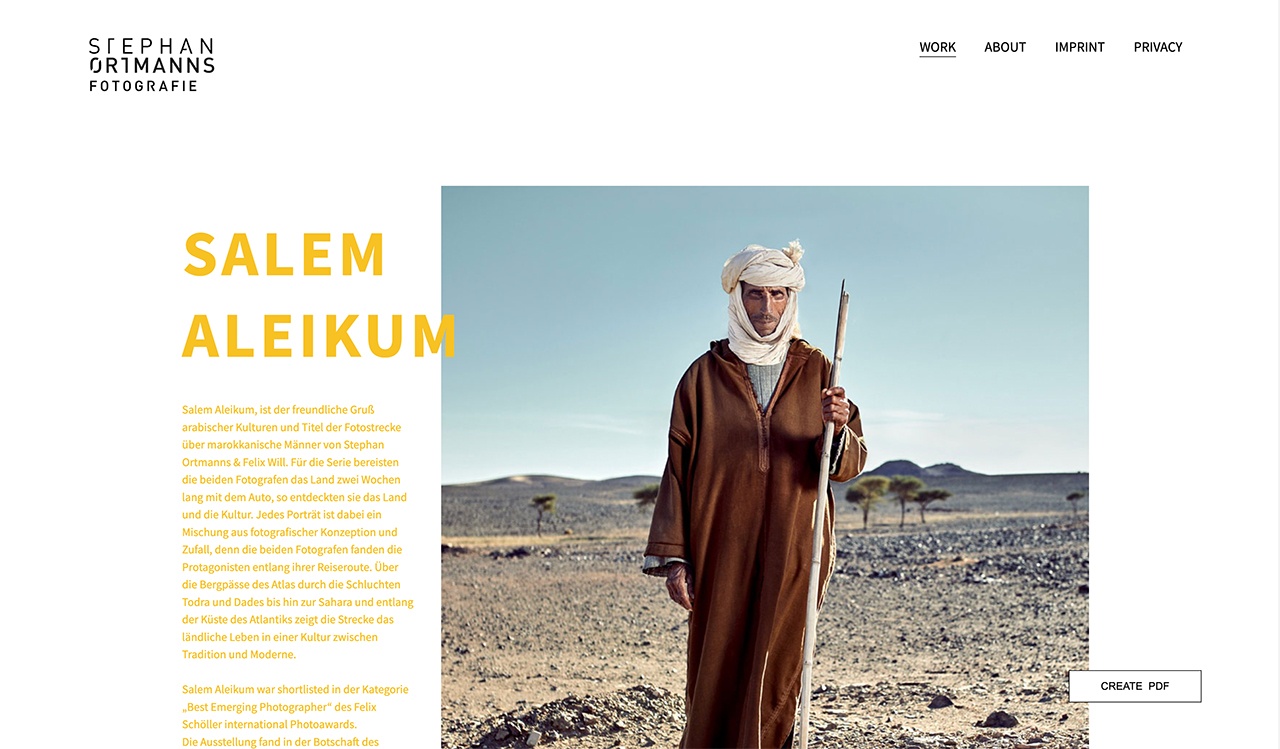 Screenshot stephanortmanns.de